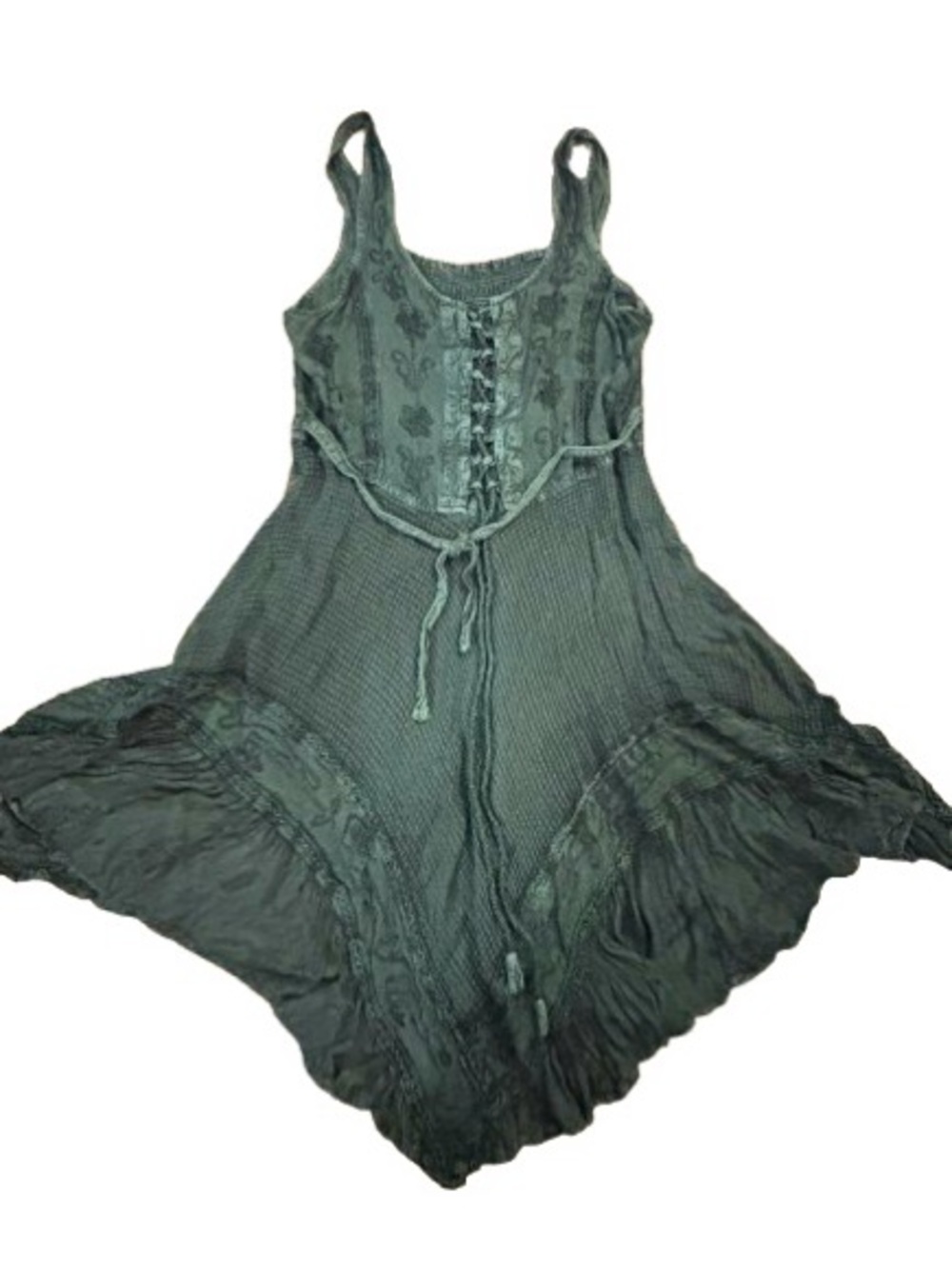 Vintage 70’s Boho Lace Up Dress